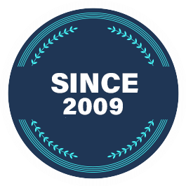 Since 2009 badge